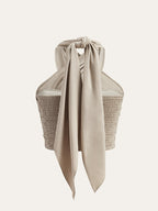 Tanja | Neckholder-Top mit Kreuzdetail