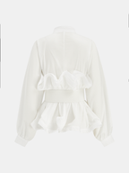 Klara | Bluse mit goldenem Akzent