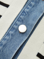 Frieda | Maritimer Strickjacke im Streifendesign