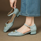 Vera | Klassische Riemchen-Pumps aus Leder
