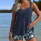 Vera | Gestreifter Tankini mit Shorts