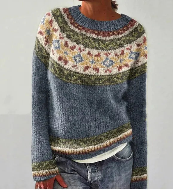 Lena | Kuscheliger Strickpullover mit Rundhals