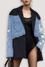 Frieda | Strukturierter Blazer mit Ziernähten
