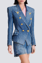 Klara | Taillierter Blazer in Goldton