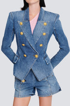 Klara | Taillierter Blazer in Goldton