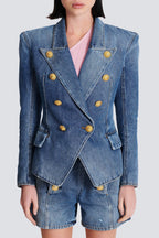 Klara | Taillierter Blazer in Goldton