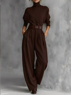 Vera | Jumpsuit mit Polokragen und Geradbein