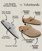 Toni | Unisex Clogs aus echtem Veloursleder