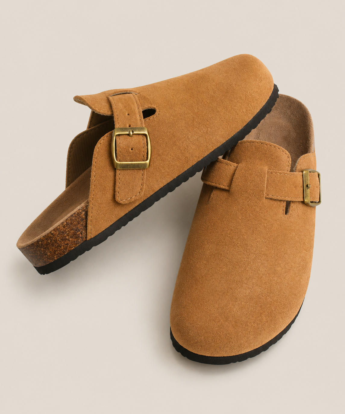 Toni | Unisex Clogs aus echtem Veloursleder