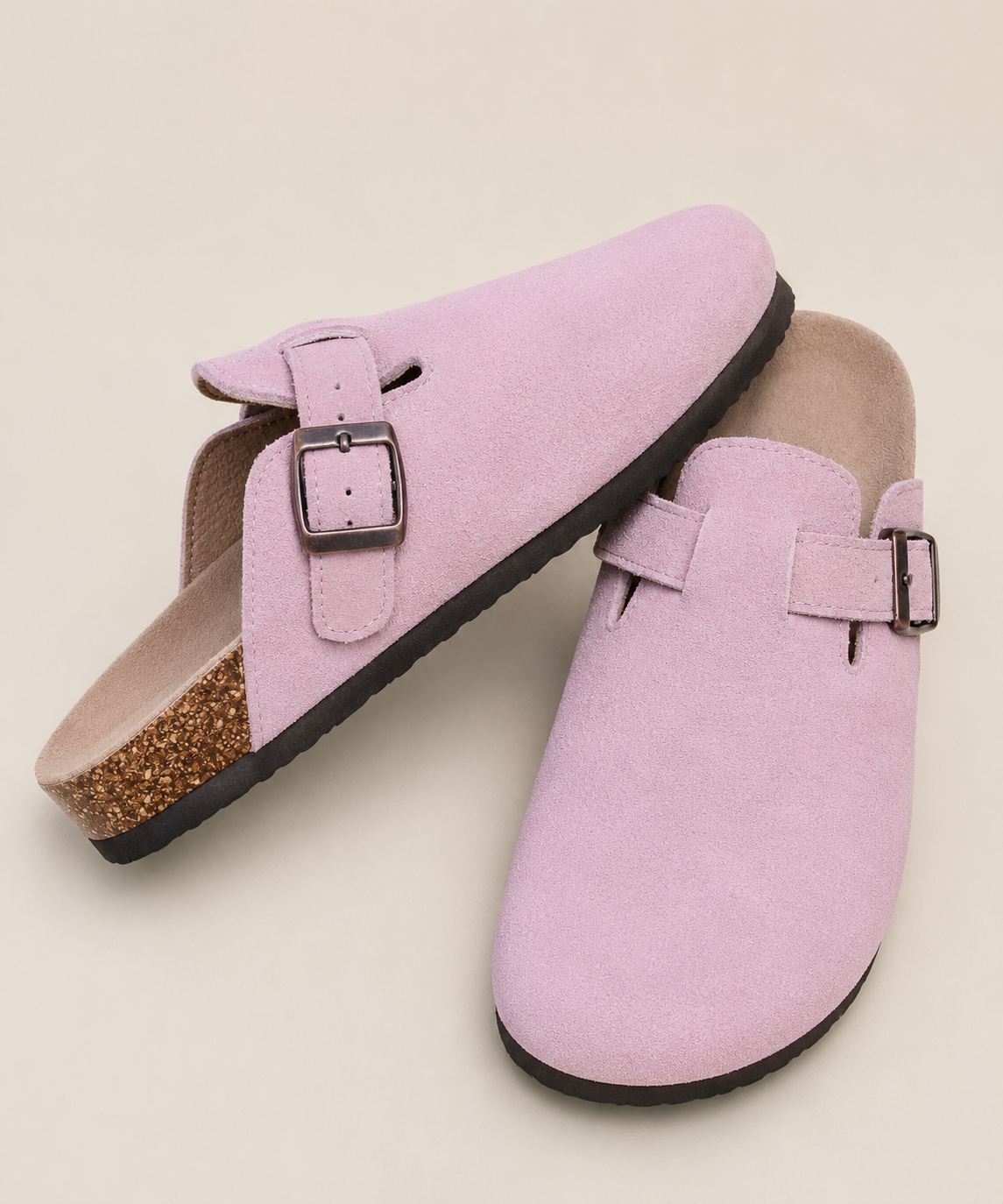 Toni | Unisex Clogs aus echtem Veloursleder