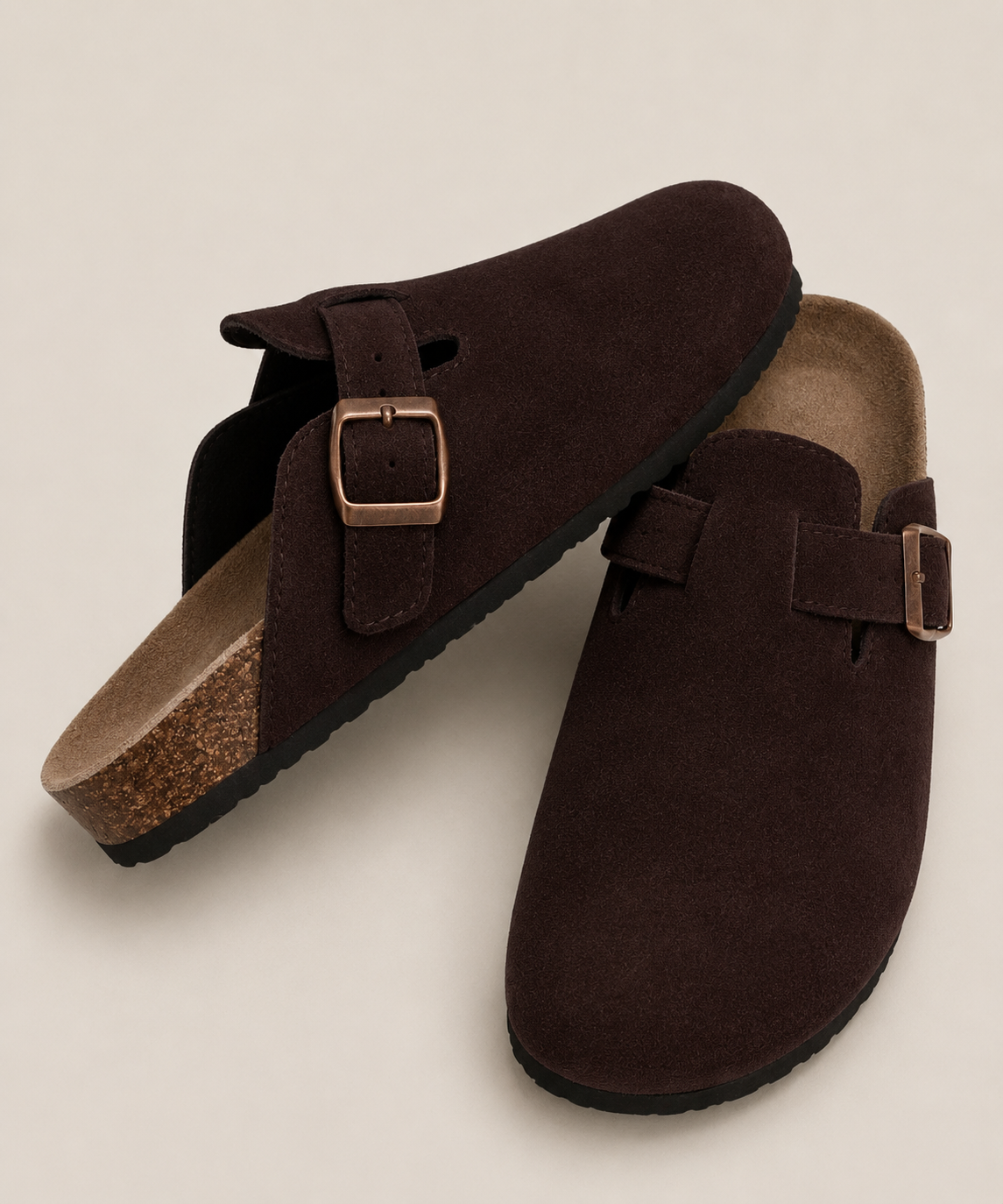 Toni | Unisex Clogs aus echtem Veloursleder