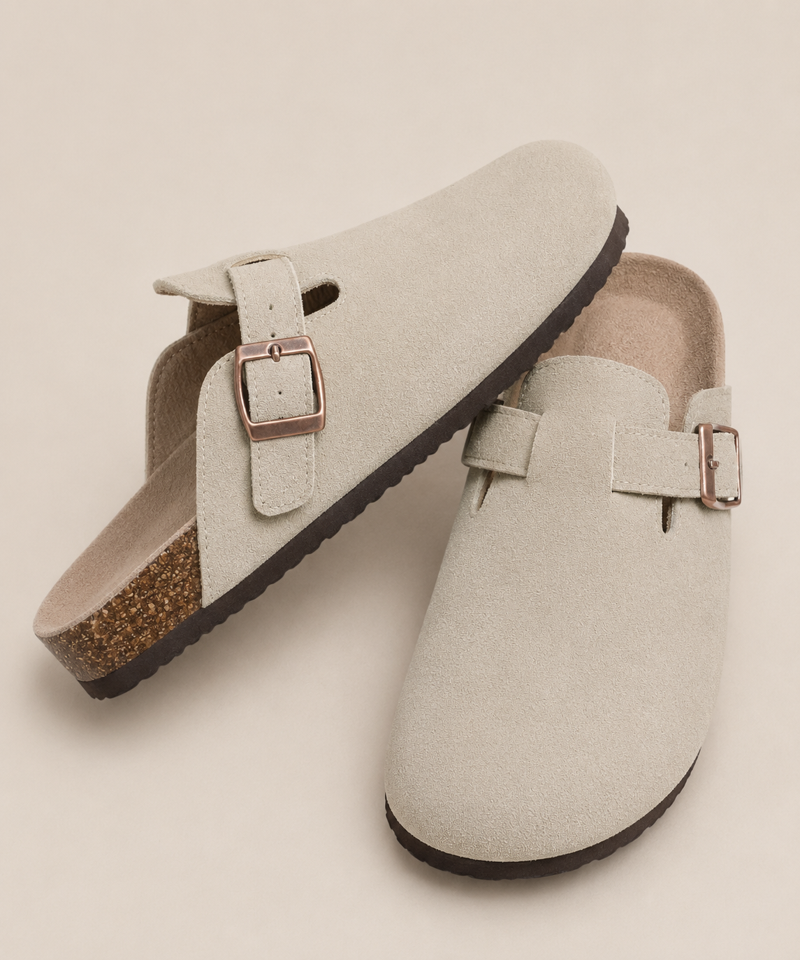 Toni | Unisex Clogs aus echtem Veloursleder