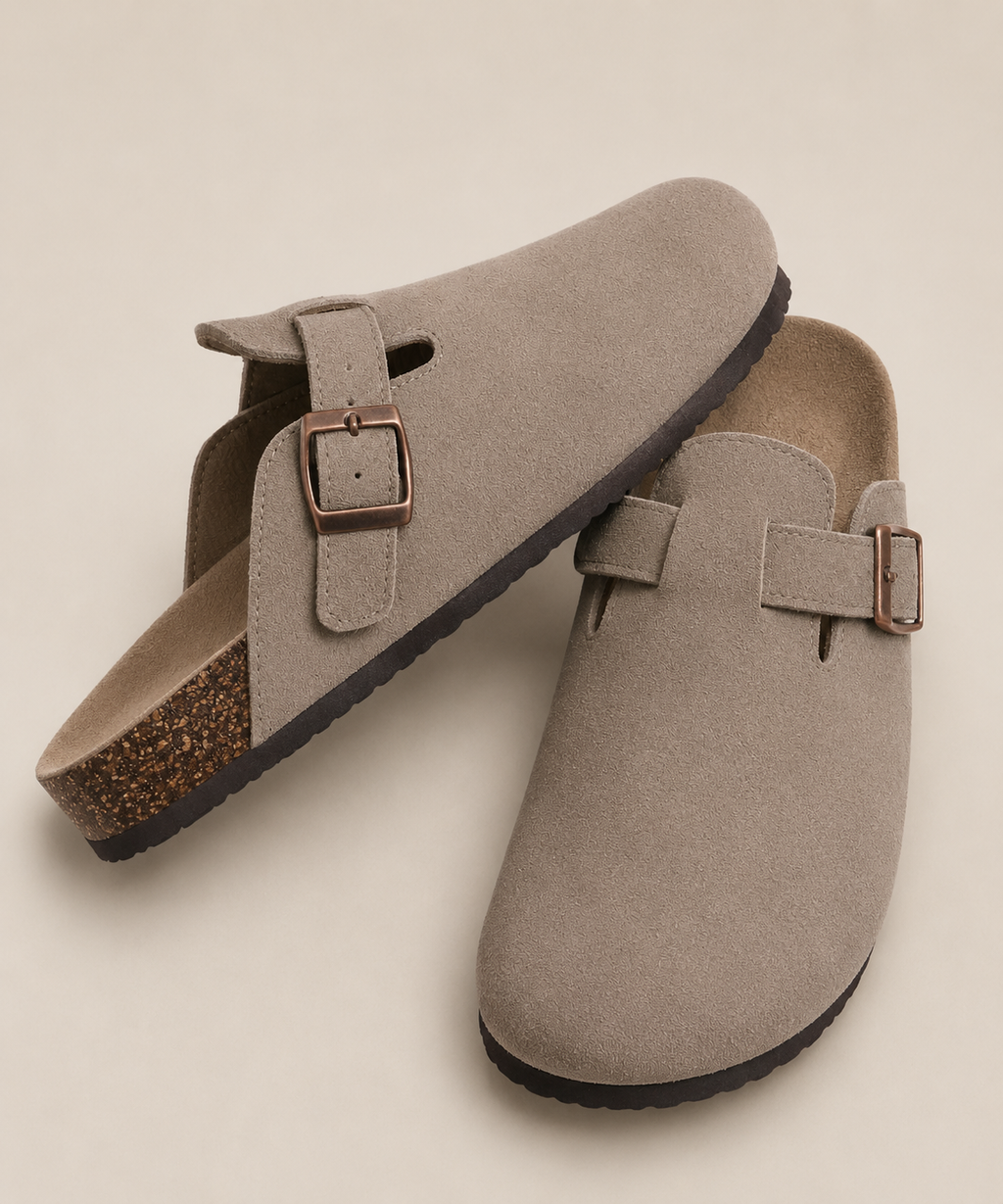 Toni | Unisex Clogs aus echtem Veloursleder