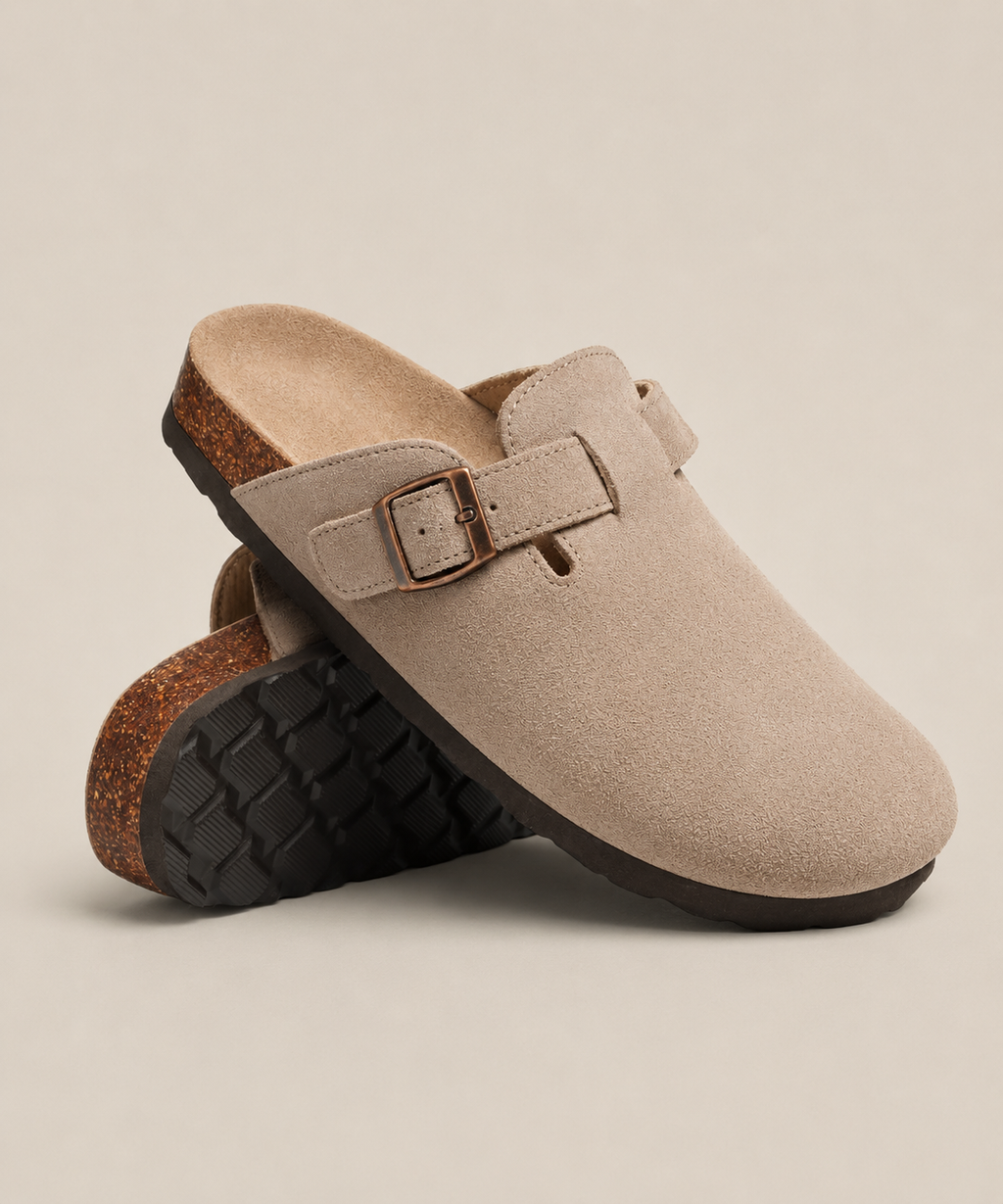 Toni | Unisex Clogs aus echtem Veloursleder
