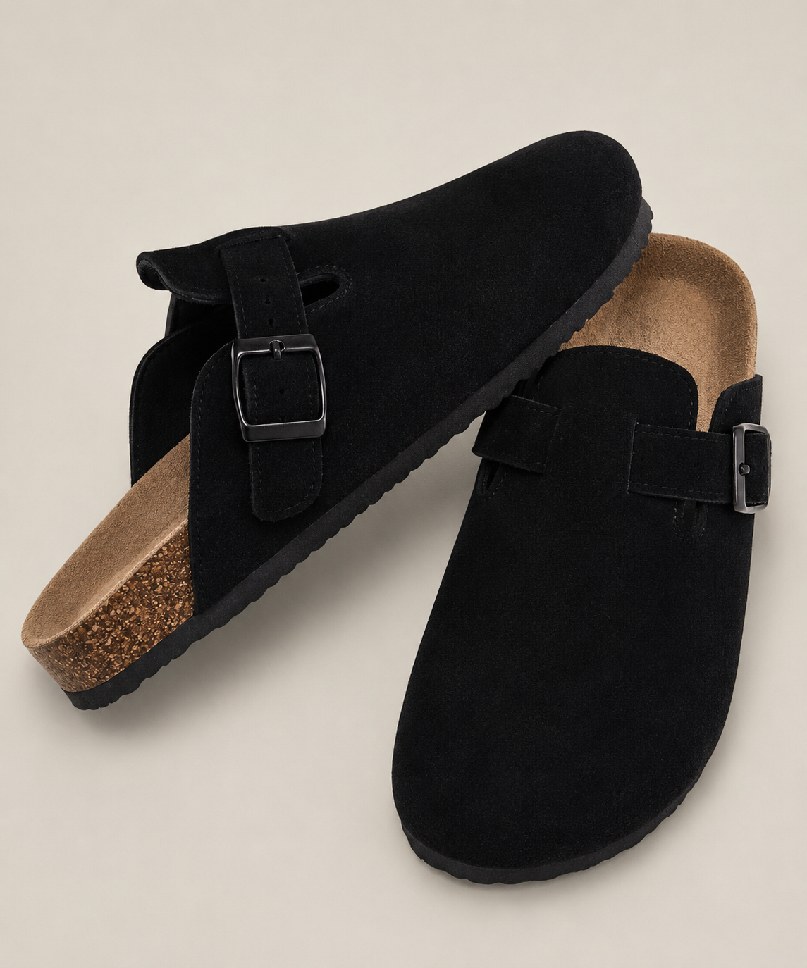 Toni | Unisex Clogs aus echtem Veloursleder
