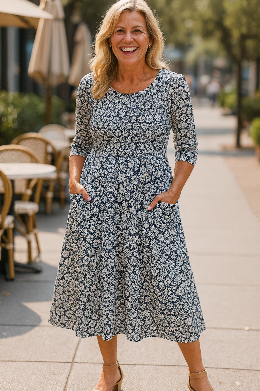 Vera | Feminines Midi-Kleid für jeden Anlass