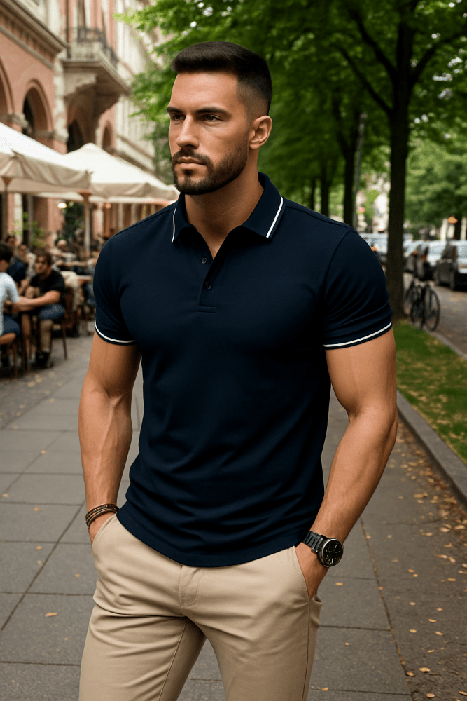 Klara | Klassisches Poloshirt mit Struktur