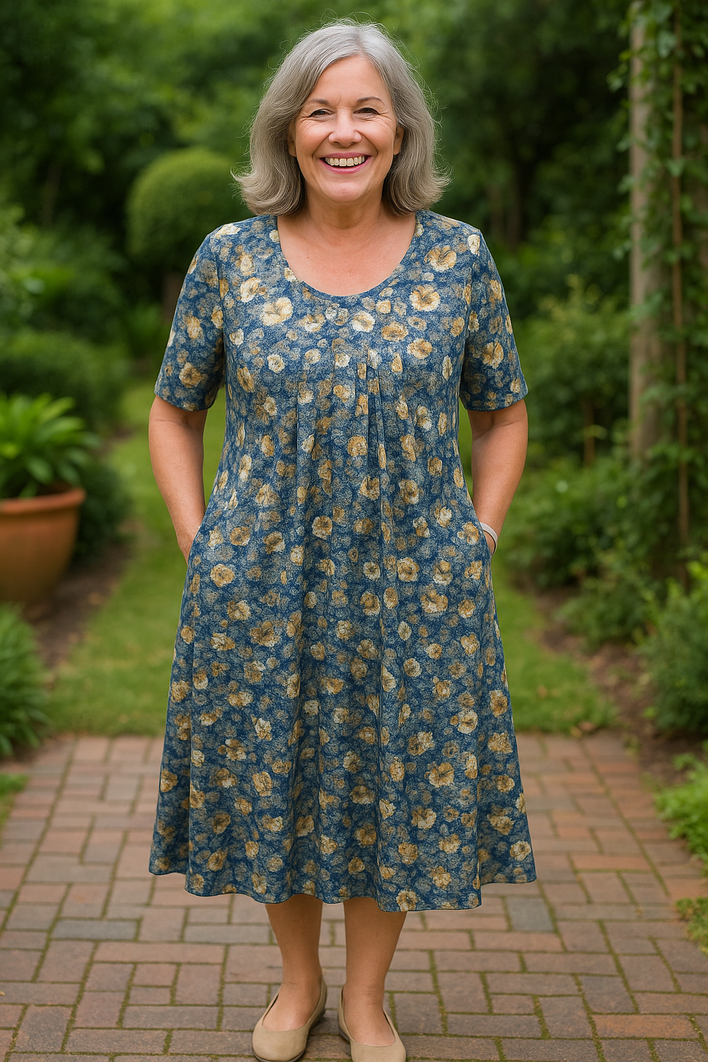 Vera | Fließendes Kleid in Zartrosa