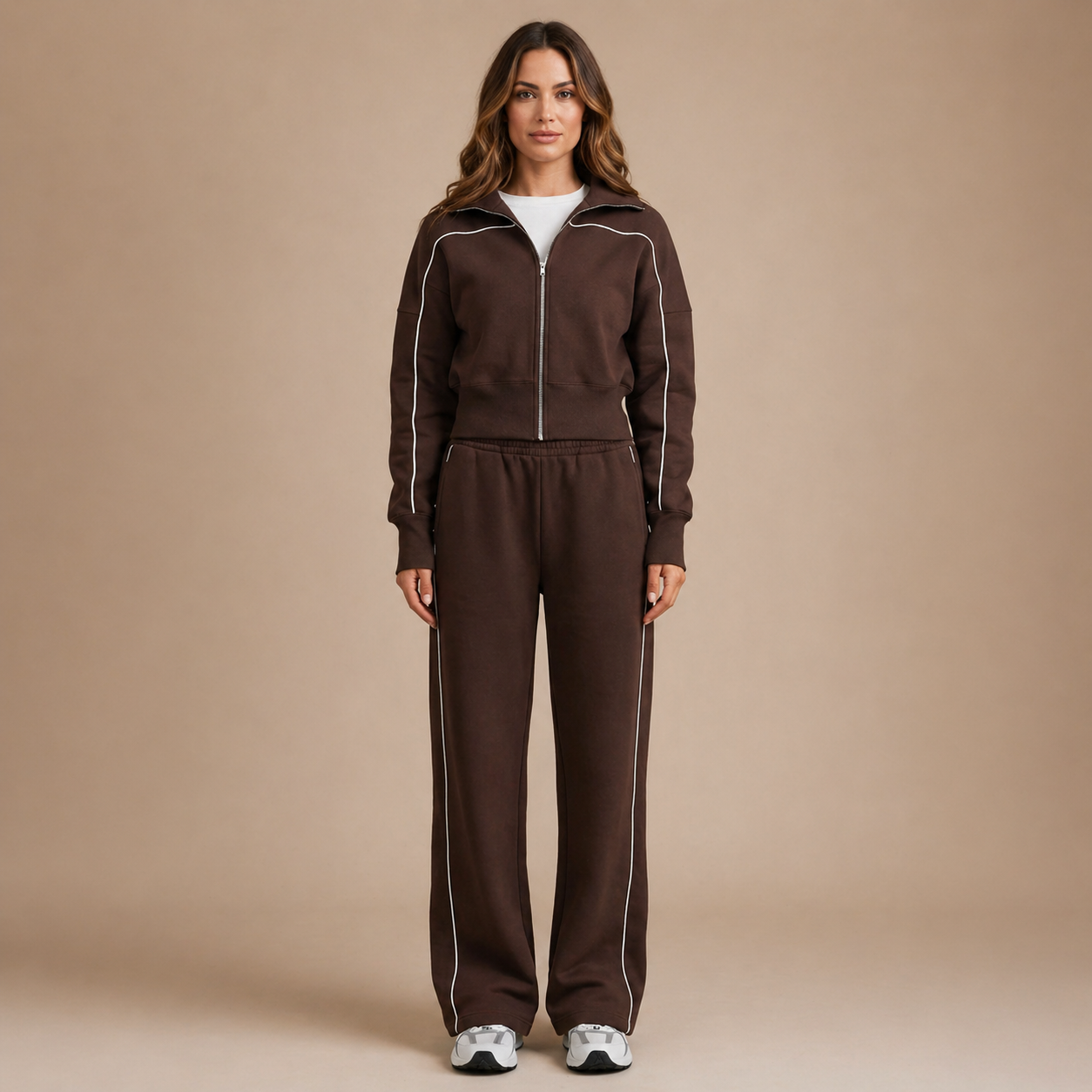 Vera | Sportliches Langarm-Set in Grau