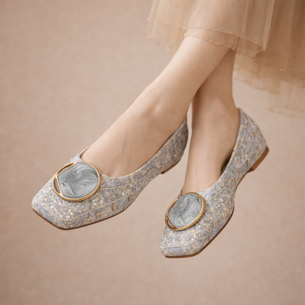 Vera | Flache Ballerinas mit Riemchen