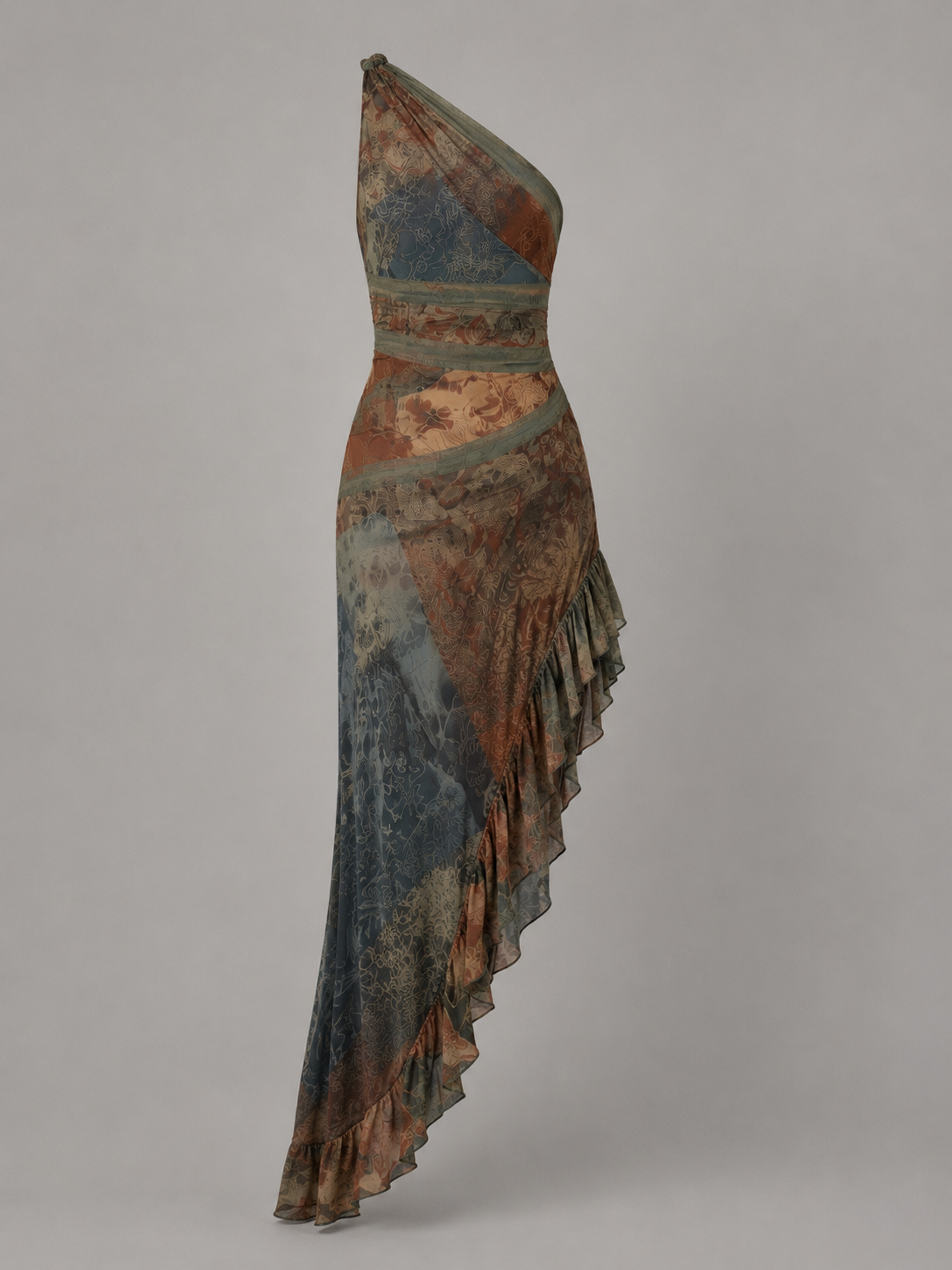 Frieda | Fließendes Midi-Kleid in Ruhigem Stil