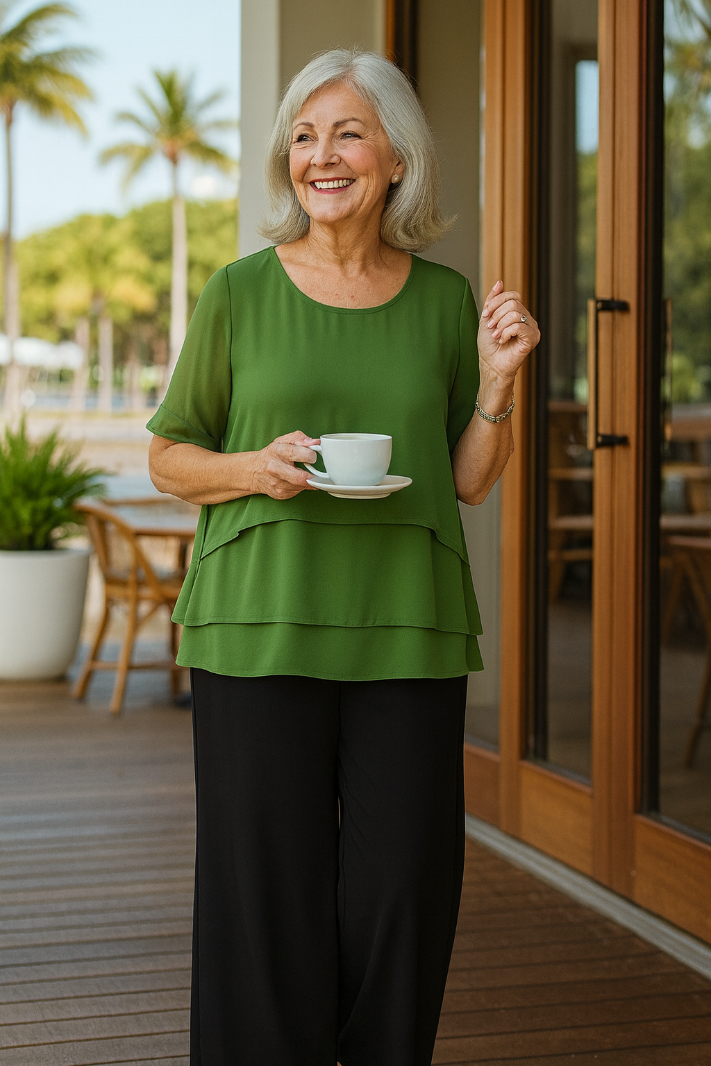 Vera | Zarte Bluse aus Softgewebe