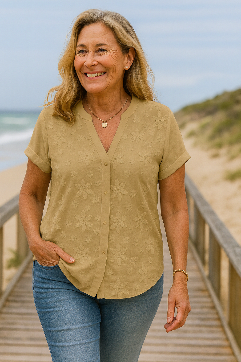 Vera | Luftiges Baumwoll-Leinen Shirt