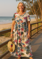 Vera | Leichtes Maxikleid mit Blumenprint