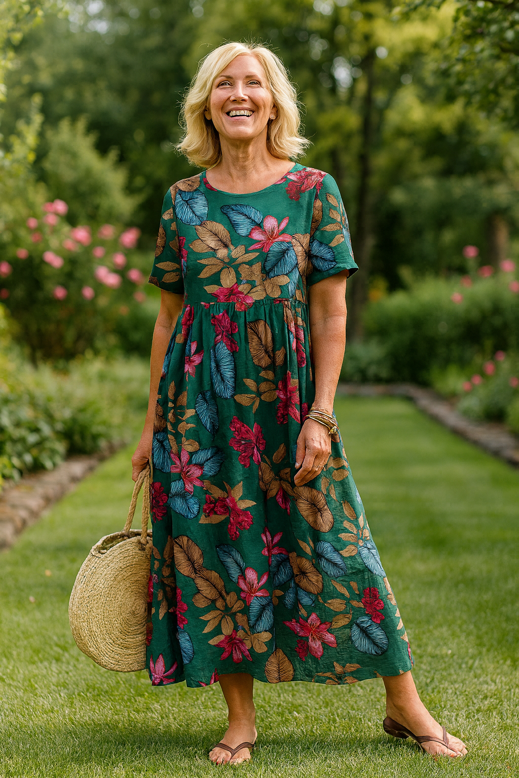 Vera | Leichtes Maxikleid mit Blumenprint