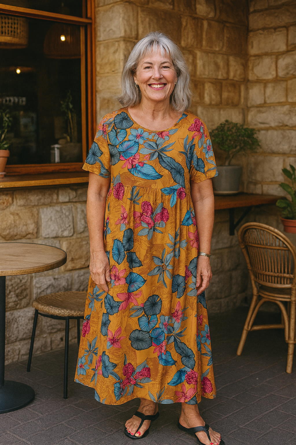 Vera | Leichtes Maxikleid mit Blumenprint