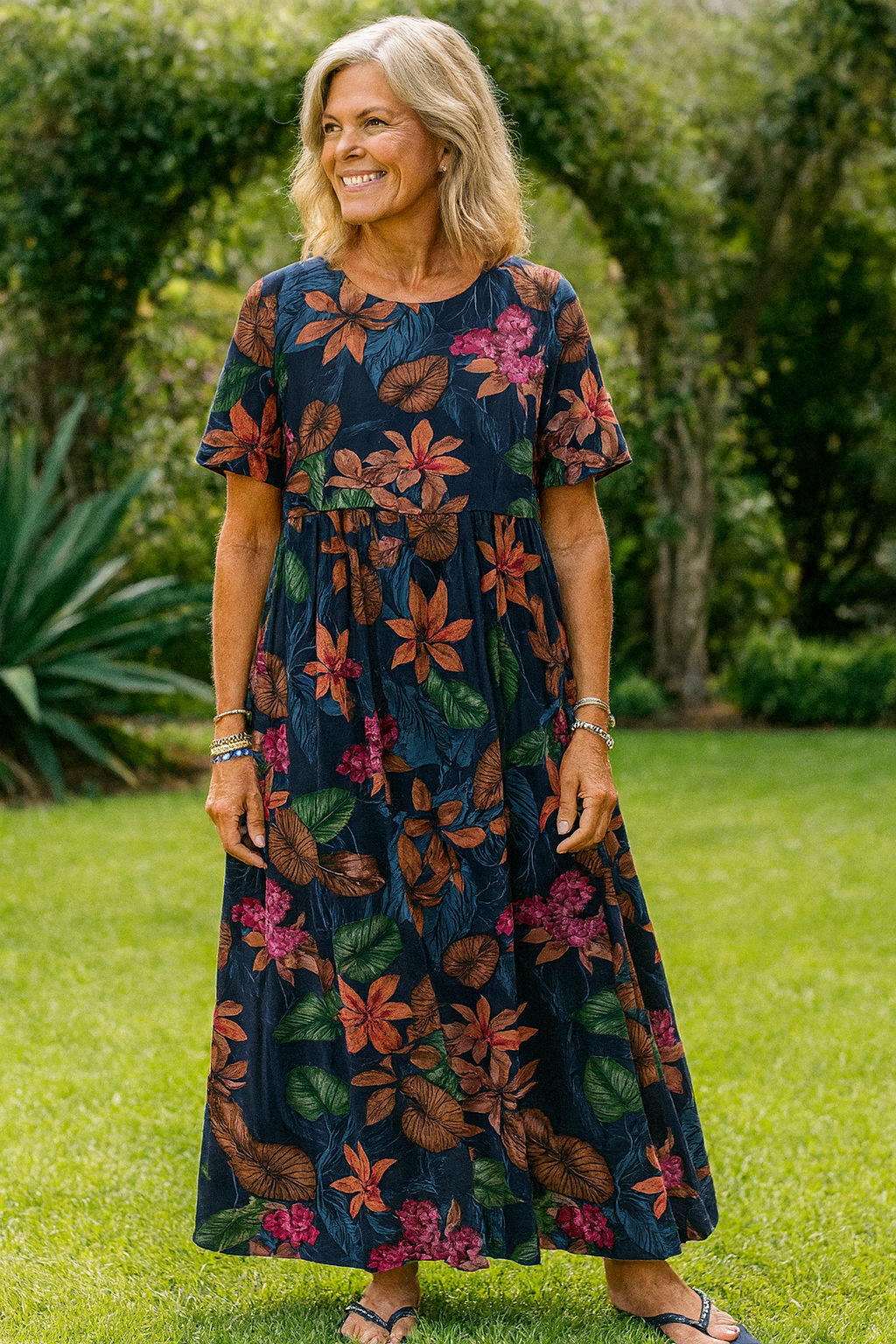 Vera | Leichtes Maxikleid mit Blumenprint