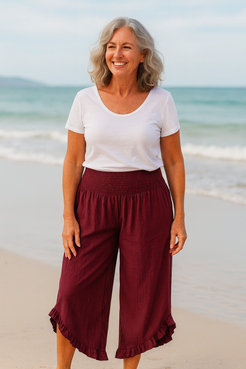 Frieda | Luftige Hose aus Baumwoll-Leinen