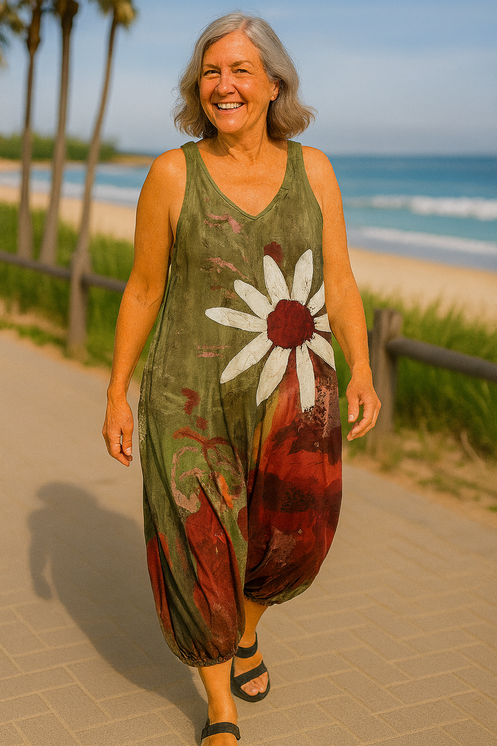 Marlene | Fließender Jumpsuit mit Weitem Schnitt