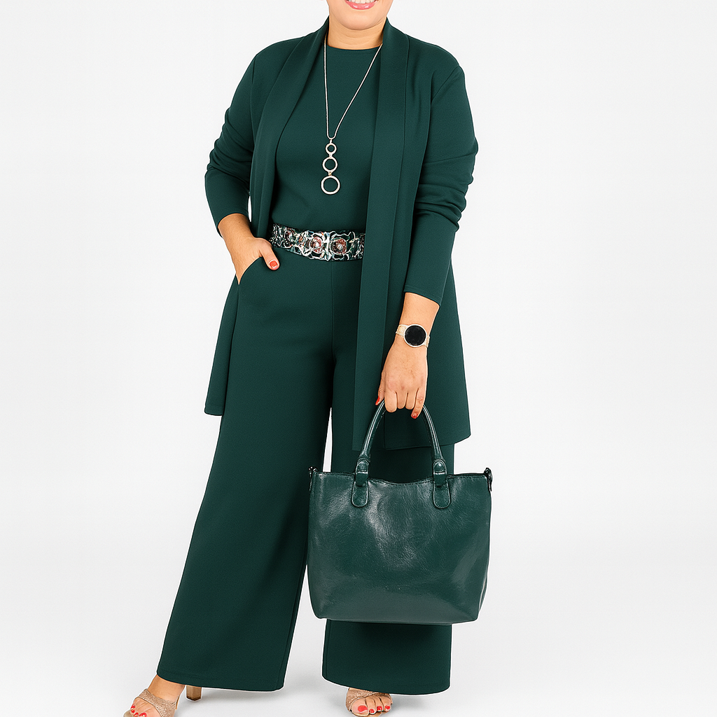 Vera | Elegantes dreiteiliges Stretch-Ensemble
