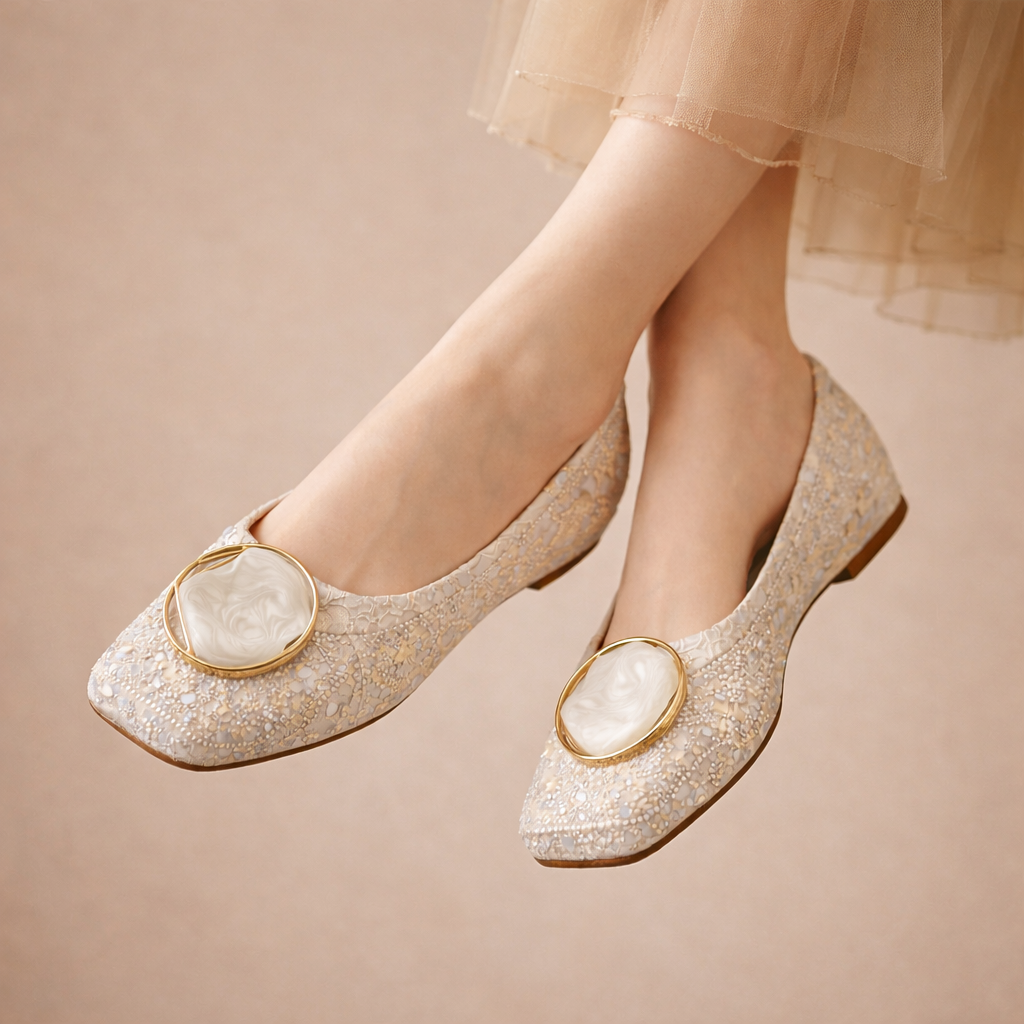 Vera | Flache Ballerinas mit Riemchen