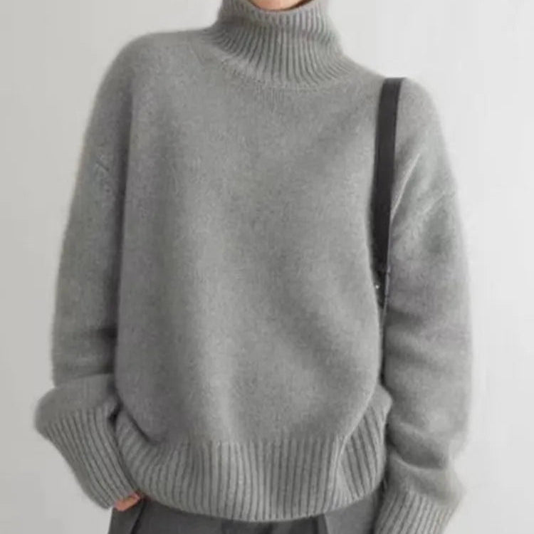 Klara | Weicher Strickpullover mit Rollkragen