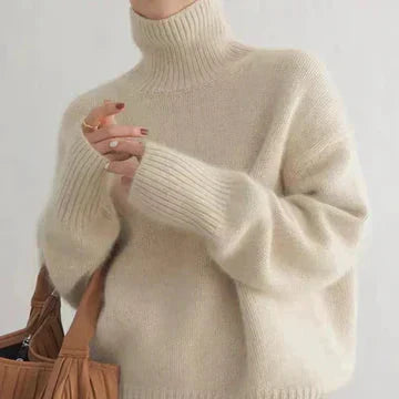 Klara | Weicher Strickpullover mit Rollkragen