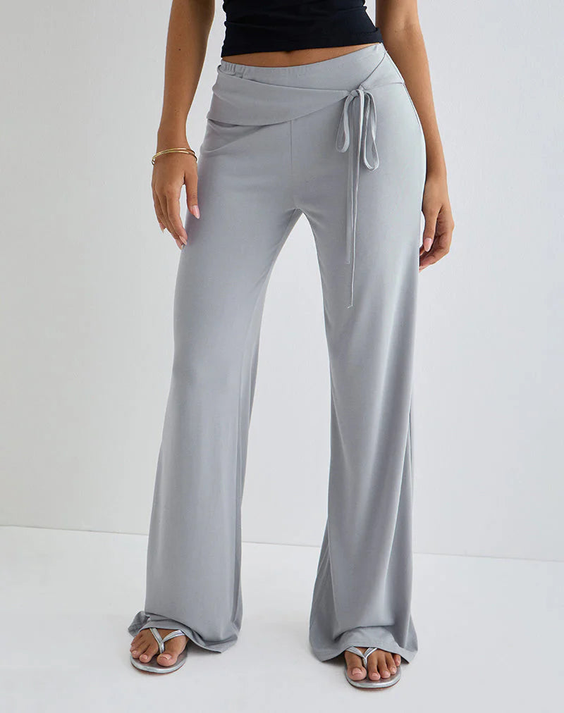 Marlene | Weite Hose mit Bindegürtel