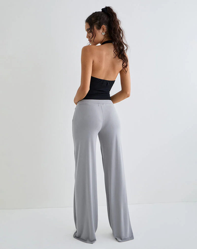 Marlene | Weite Hose mit Bindegürtel