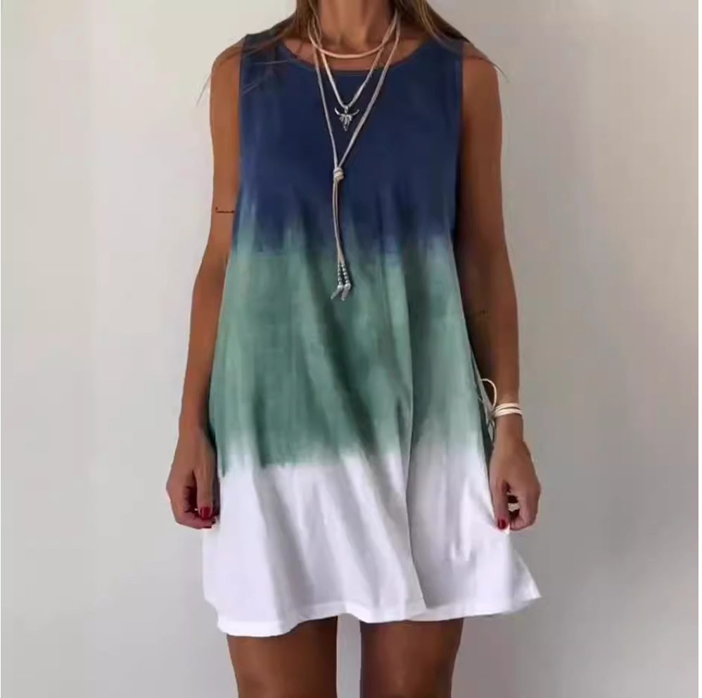 Marike | Farbverlauf Batik Sommerkleid