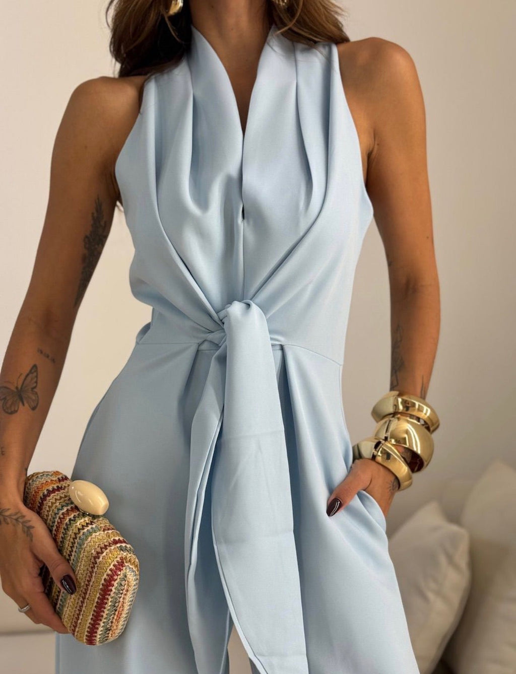 Carol | Jumpsuit mit Knotendetail