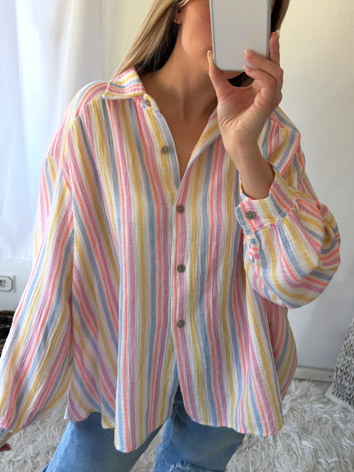 Lina | Brise-Bluse Oversize Lollipop