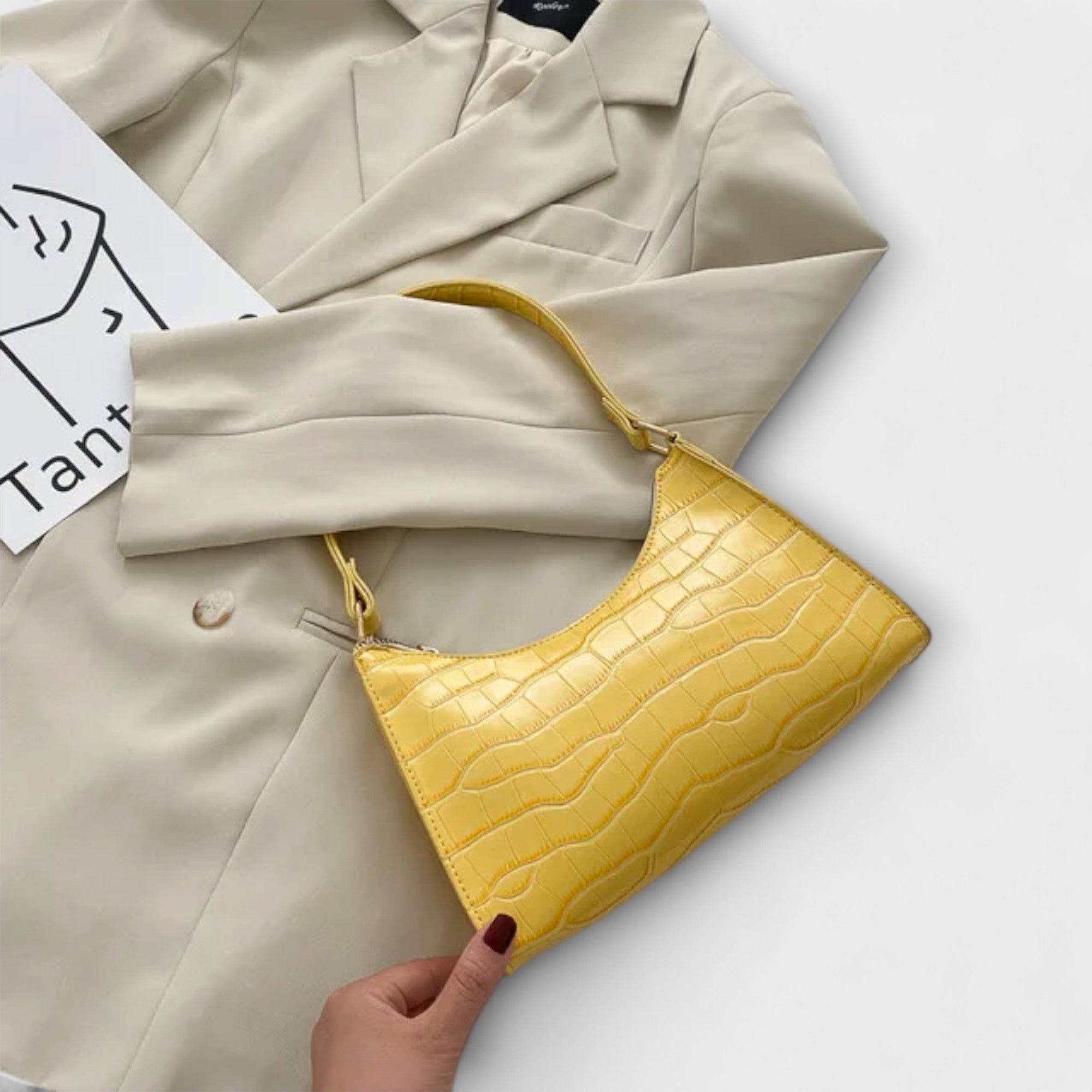 Vera | Glänzende Handtasche aus Leder