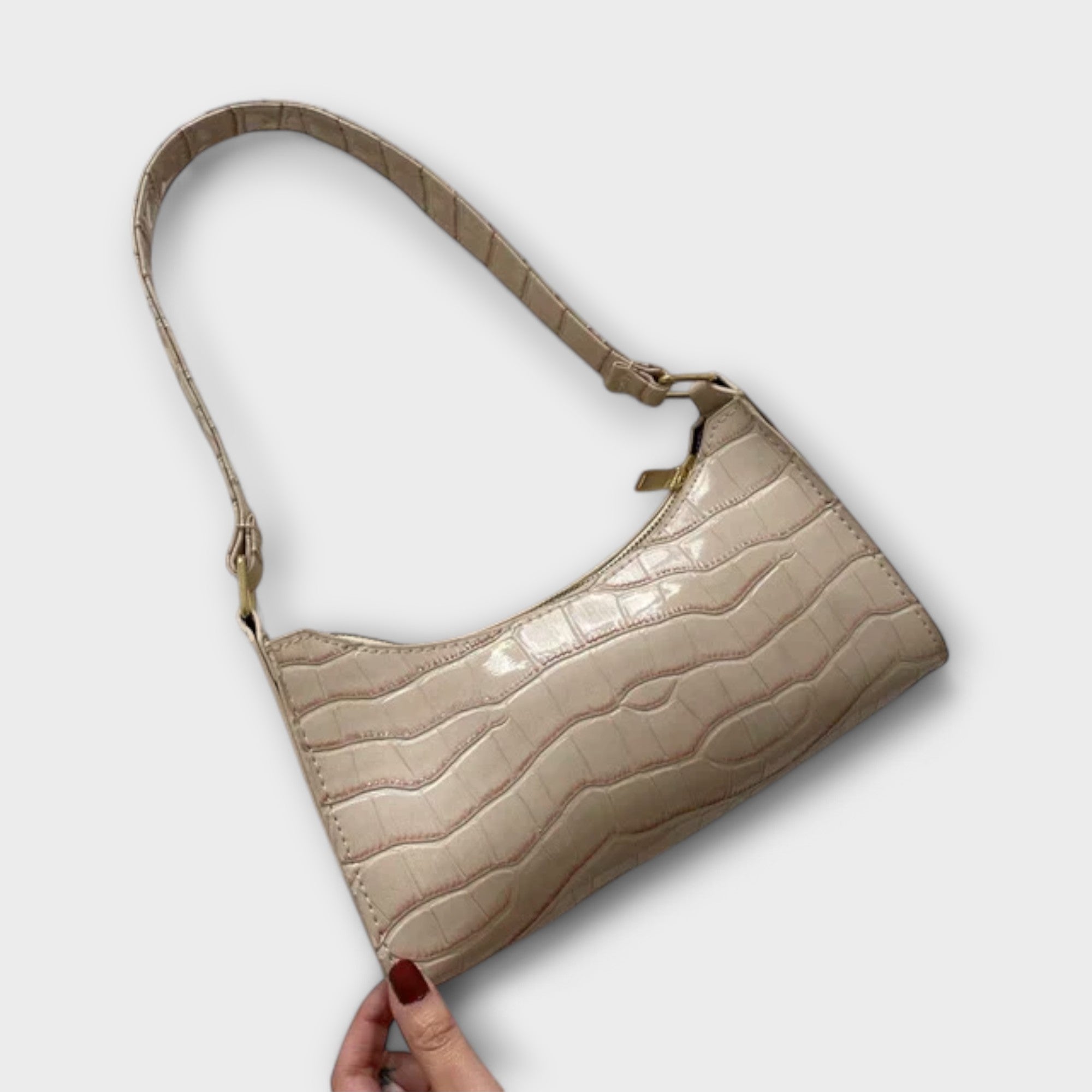 Vera | Glänzende Handtasche aus Leder