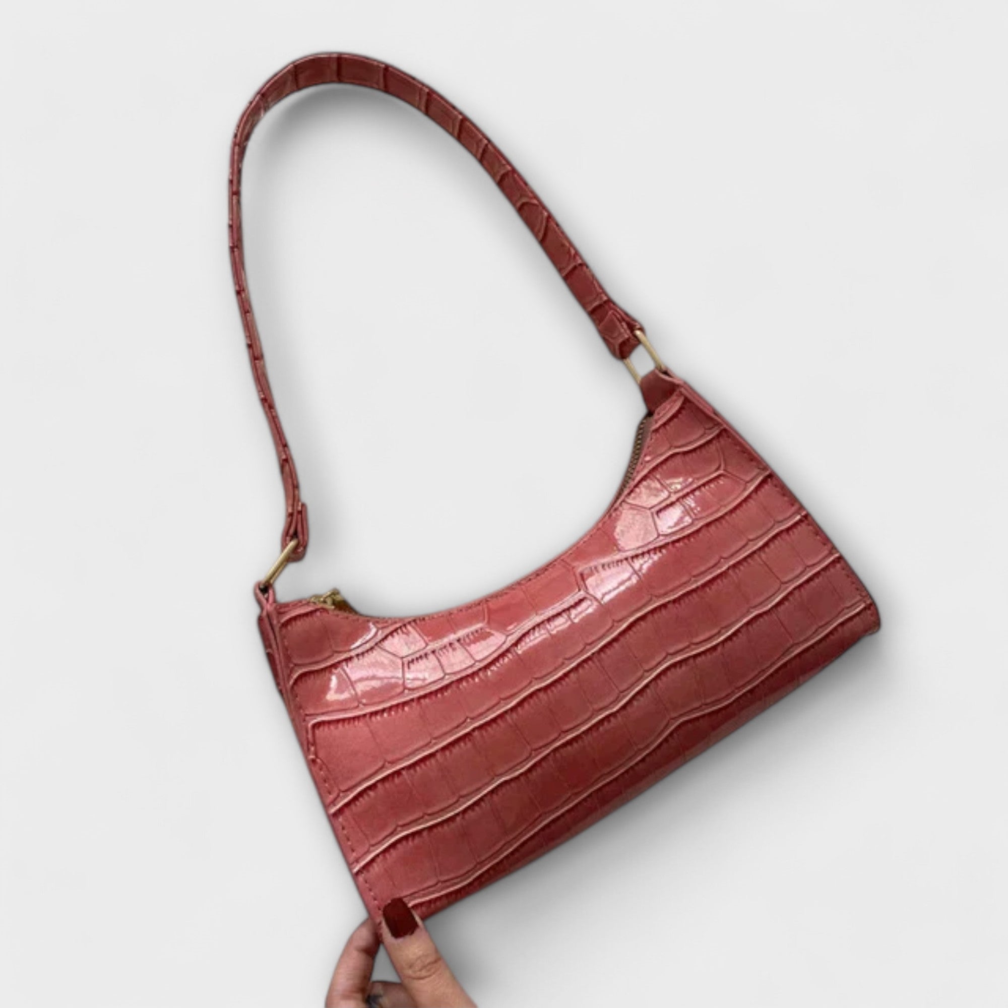 Vera | Glänzende Handtasche aus Leder