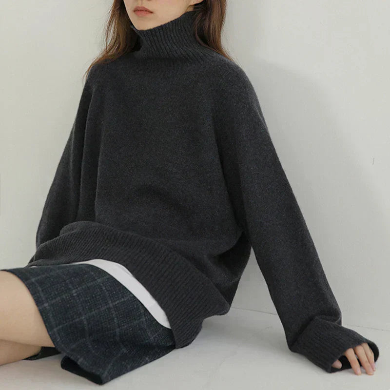 Vera | Weicher Rollkragenpullover in Camel