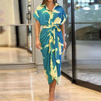 Tanja | Luftiges Freizeitkleid in Wickeloptik