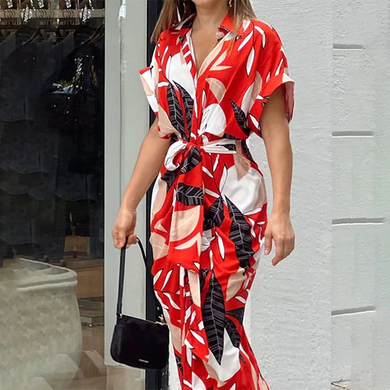 Tanja | Luftiges Freizeitkleid in Wickeloptik