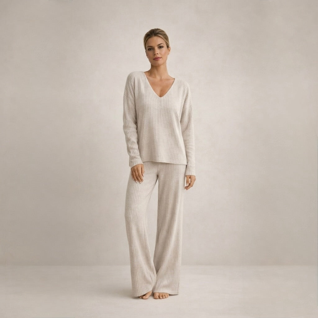 Frederike | Kuscheliges Strick-Loungewear-Set