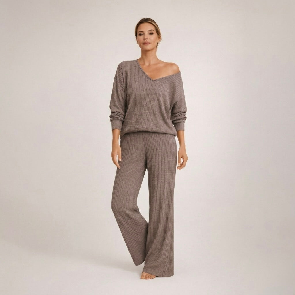 Frederike | Kuscheliges Strick-Loungewear-Set